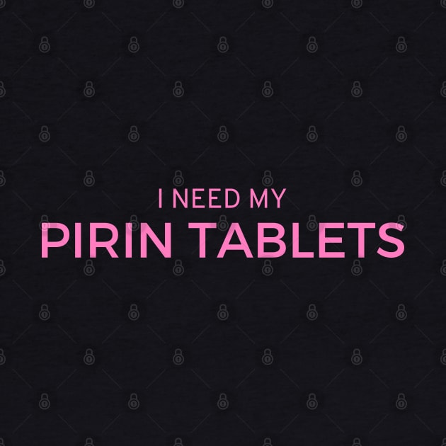 Pirin Tablets | The Birdcage | Pink Print by monoblocpotato